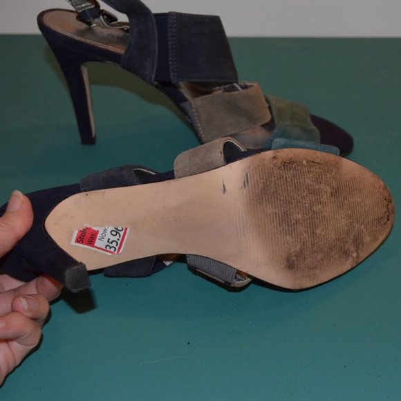 Anne AK Klein iFlex Sandals Heels 4" aprox. Fastener Stretch Leather Upper 10M - Picture 8 of 10